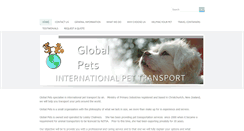 Desktop Screenshot of globalpets.co.nz